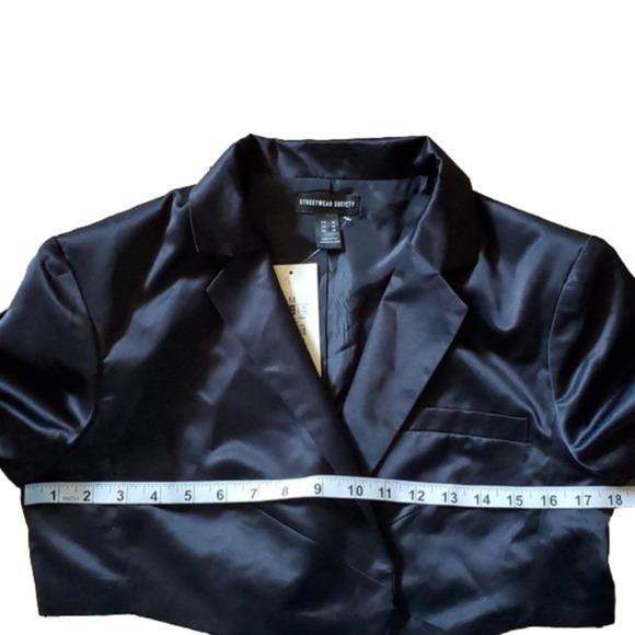 Streetwear Society Black Satin Wrap Shirt Medium - Picture 14 of 16